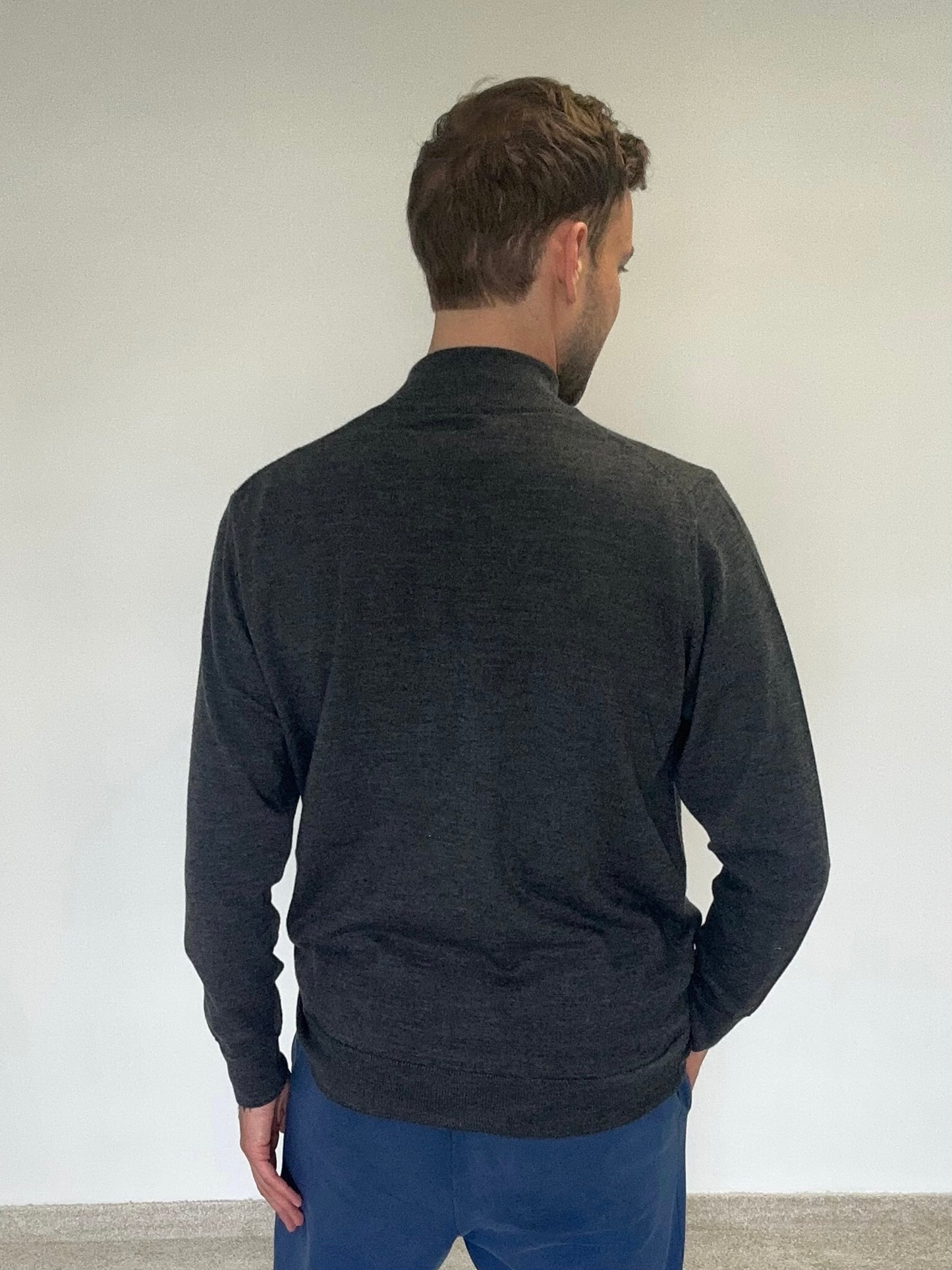 Merino wool Sweater "Maison Z" full zip