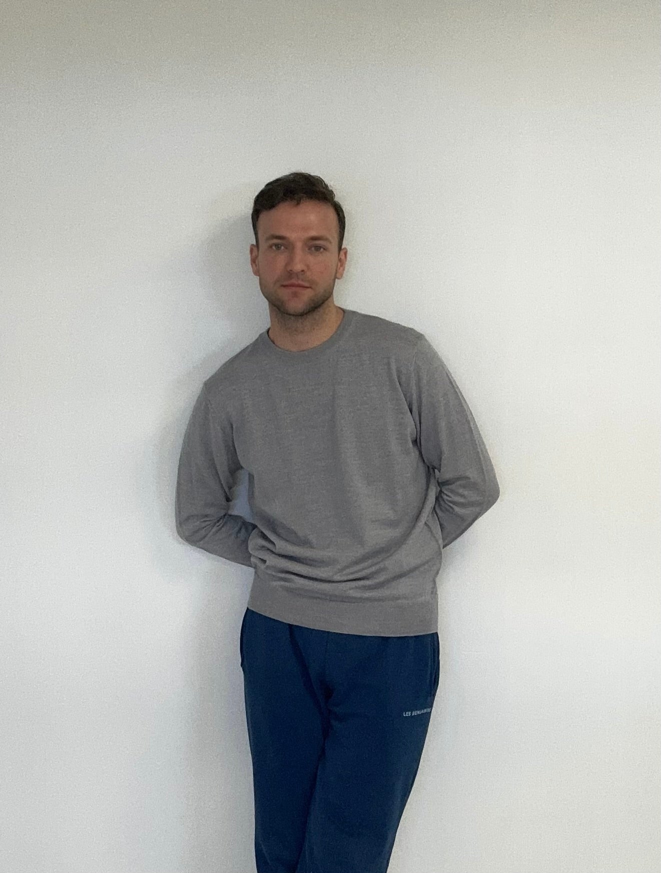 Mens's round neck Merino wool Sweater "Maison O"
