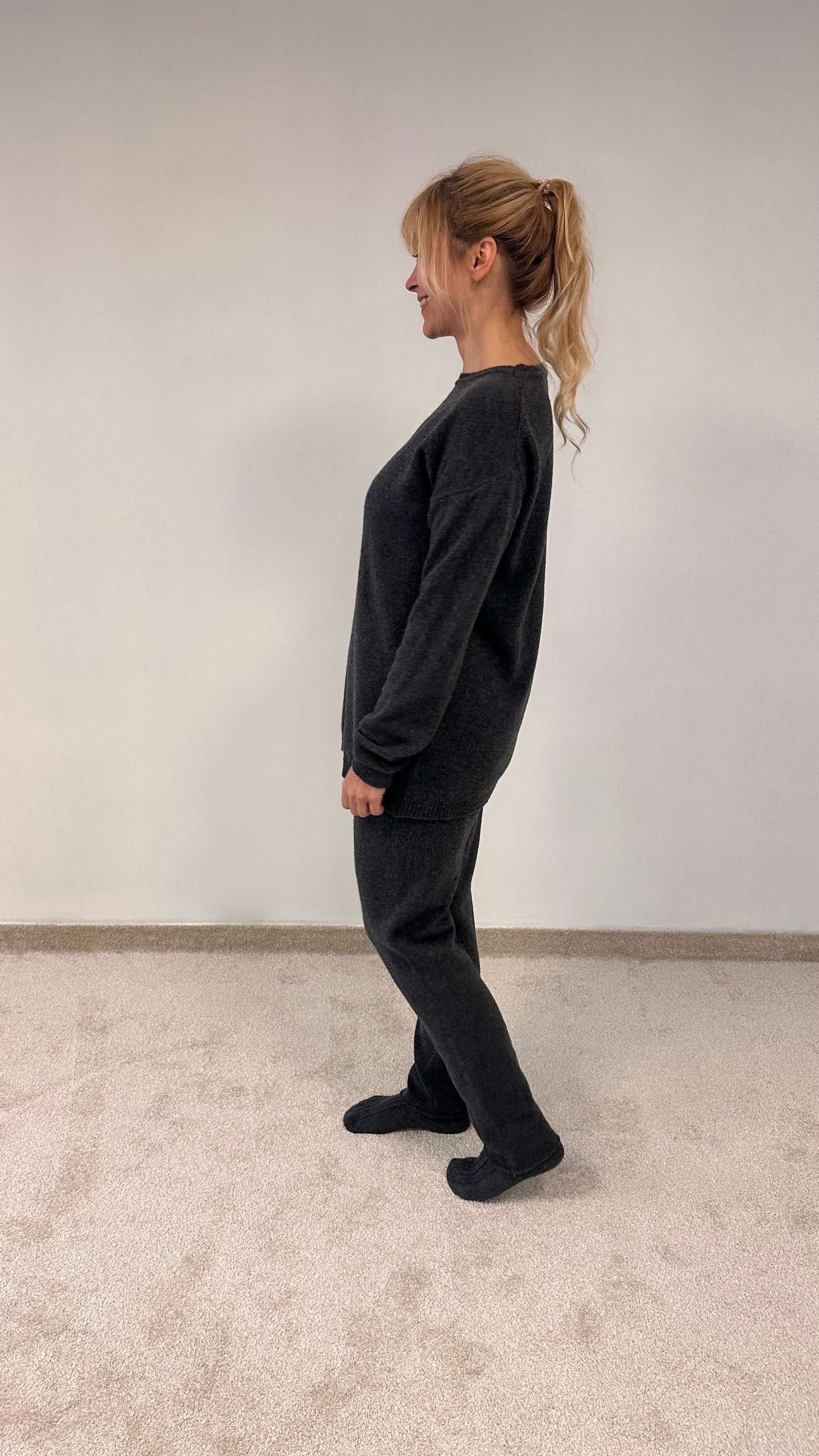 Single Jersy knit tracksuit in Cashmere "Kiara"