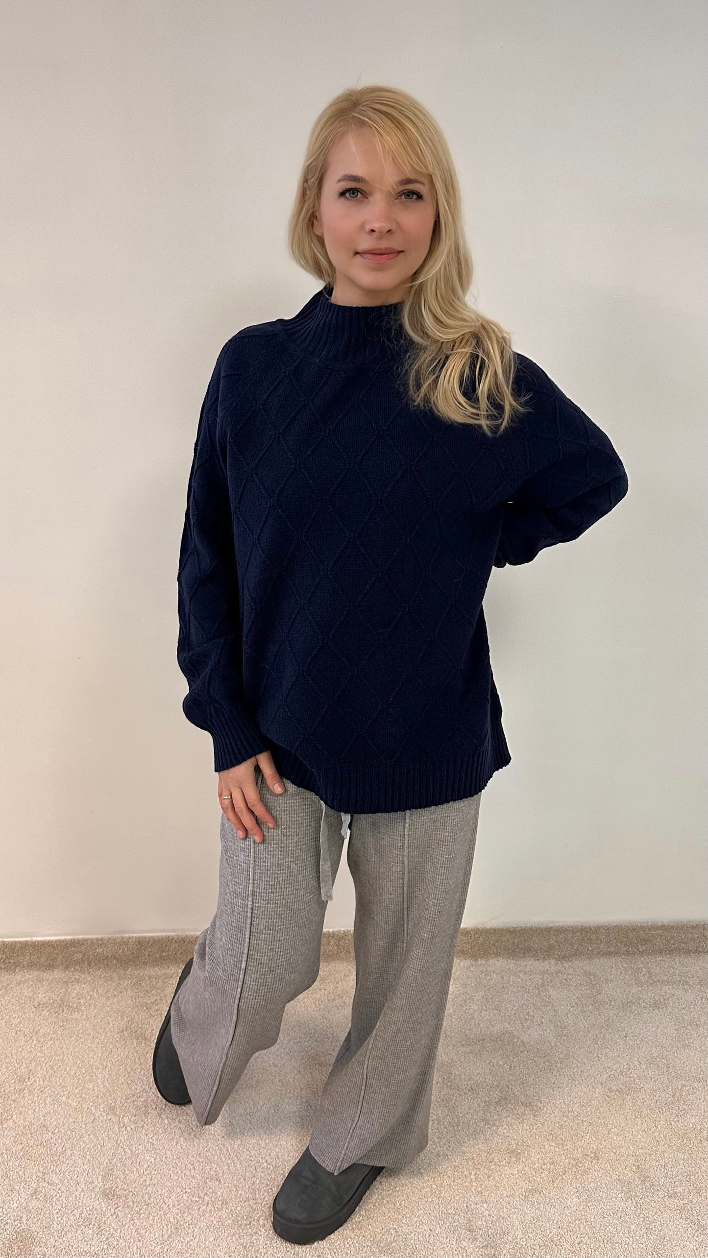 Oversize Diamond Aran "Kelly"