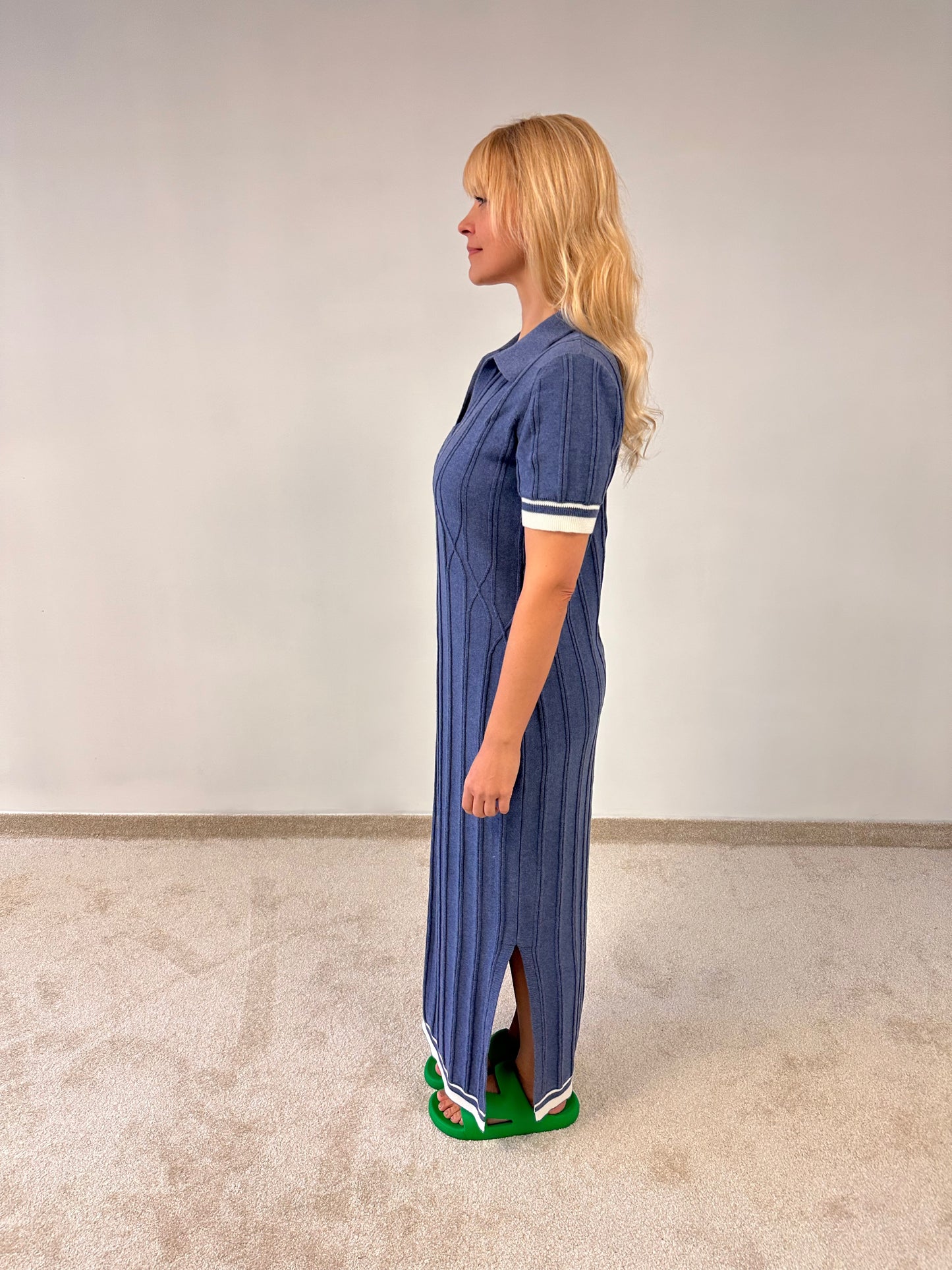 Long cable cotton dress "Vivian"