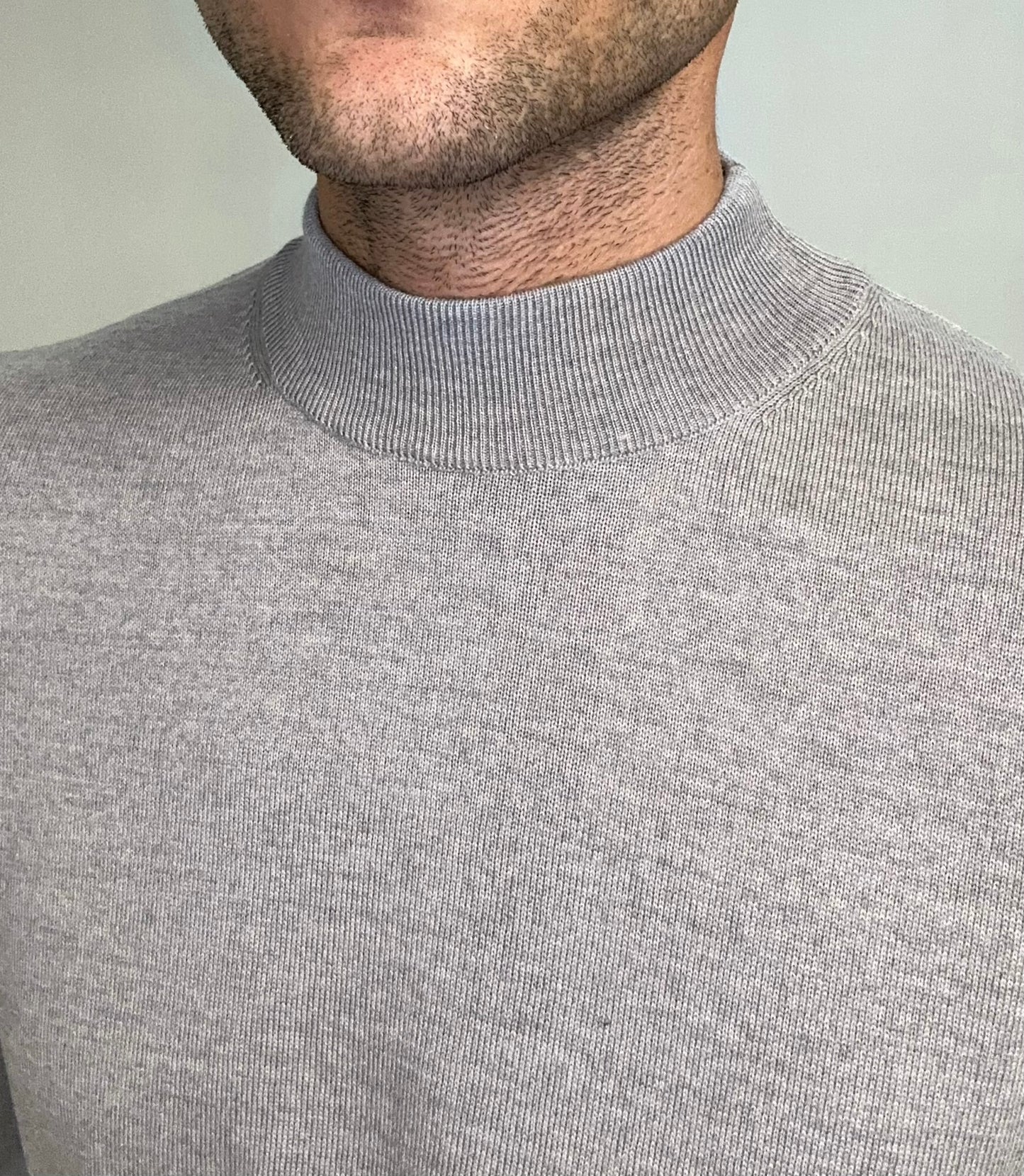 Merino Wool Mock Neck