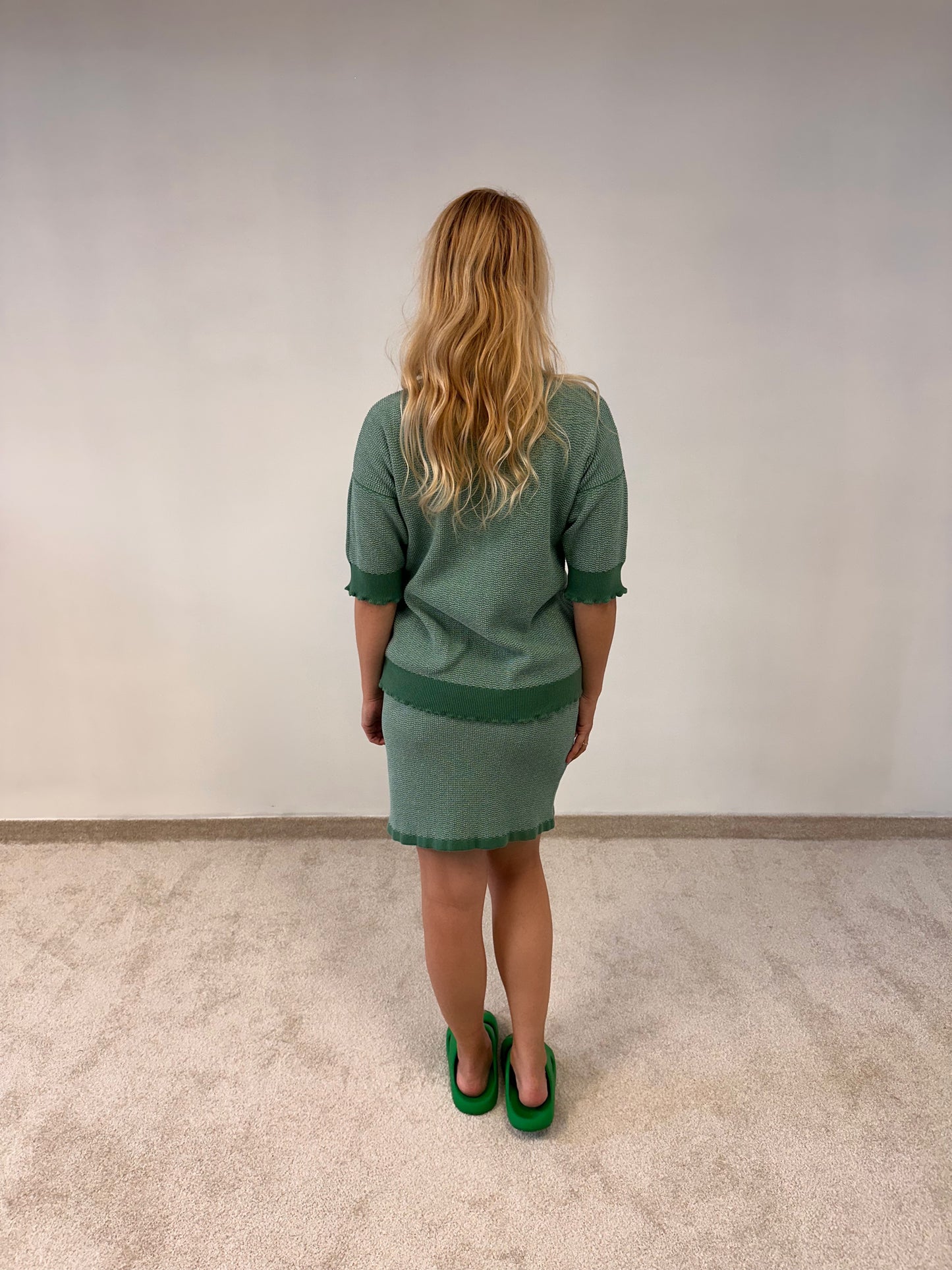 Elegant knitted Top with skirt "Rebeca"