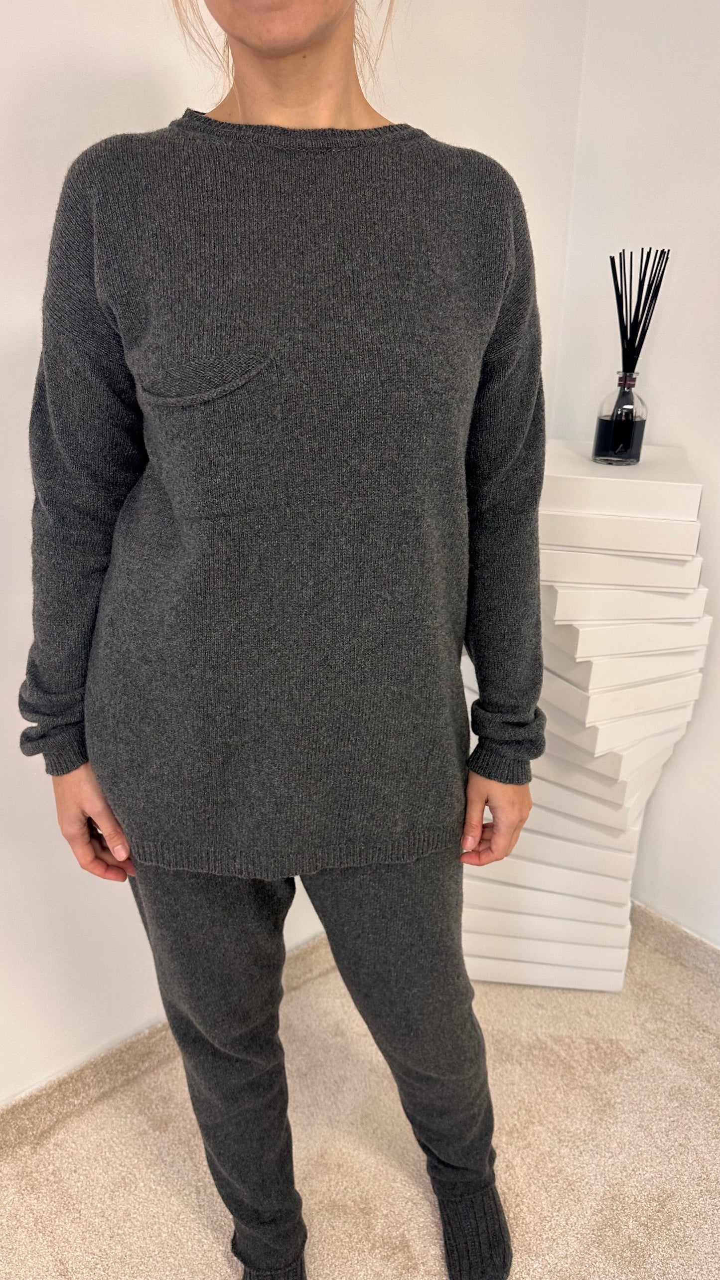Single Jersy knit tracksuit in Cashmere "Kiara"
