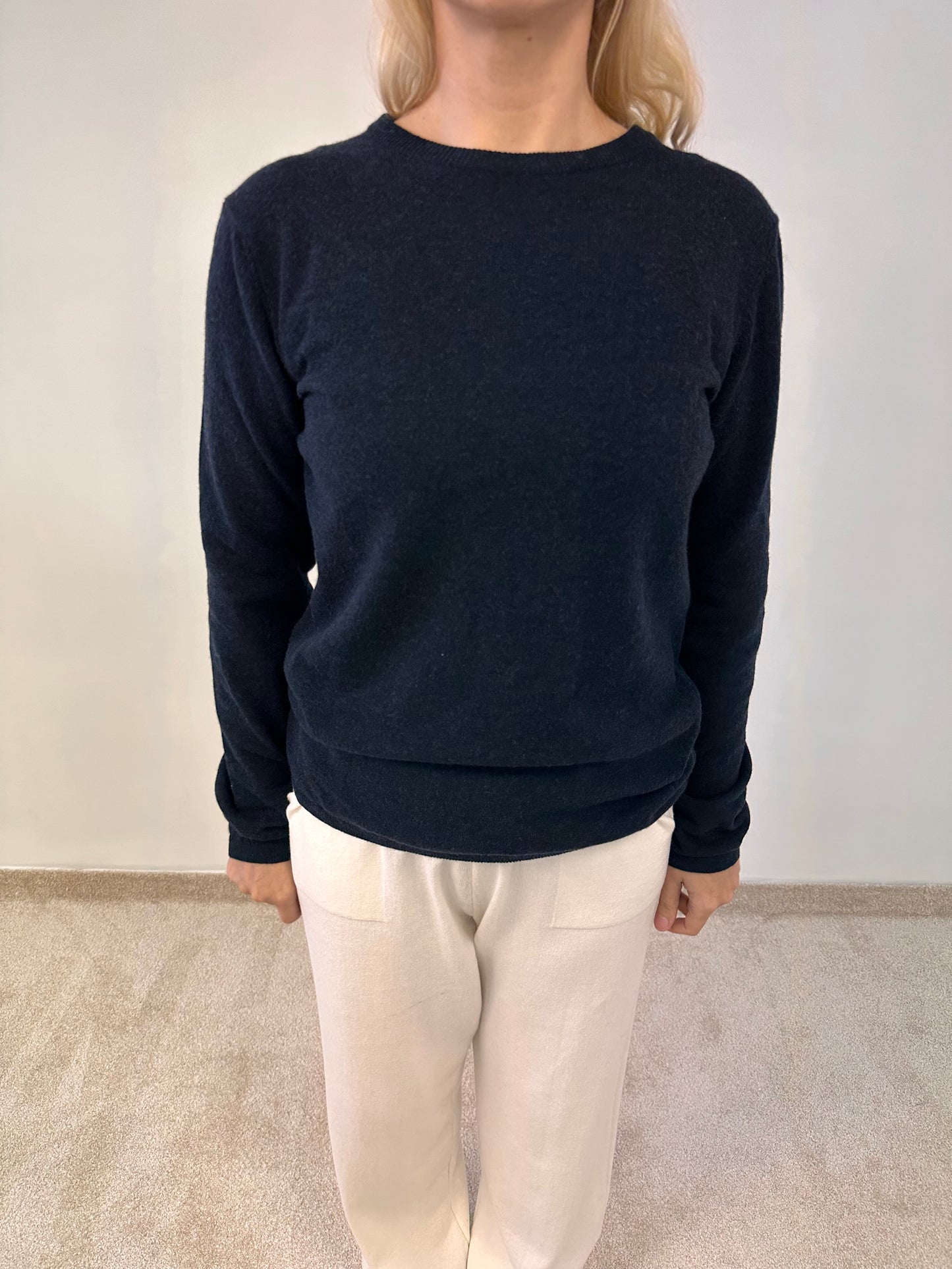 Wool cashmere long sleeve sweater "Magi"