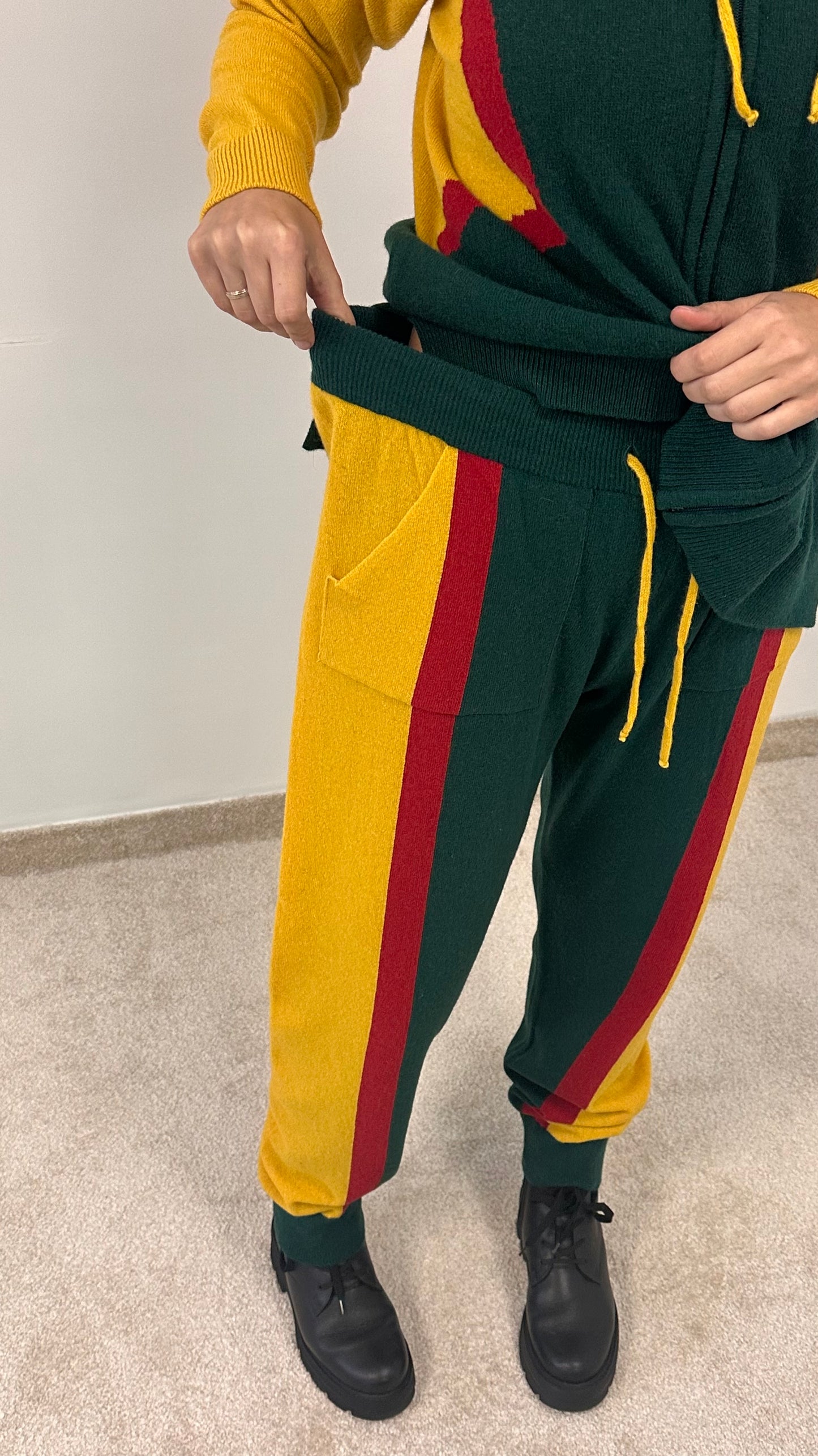 Lithuanian motive knitted tracksuit
