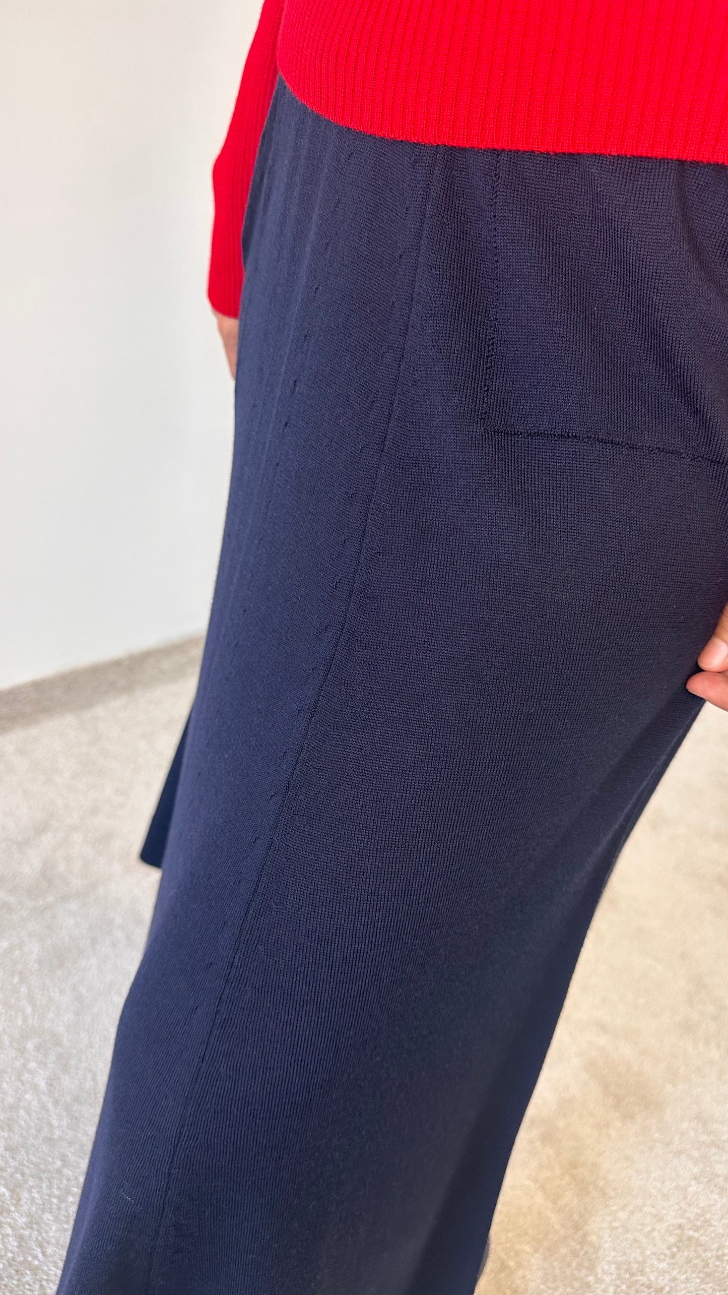Merino wool Skirt with pockets "Stephania"