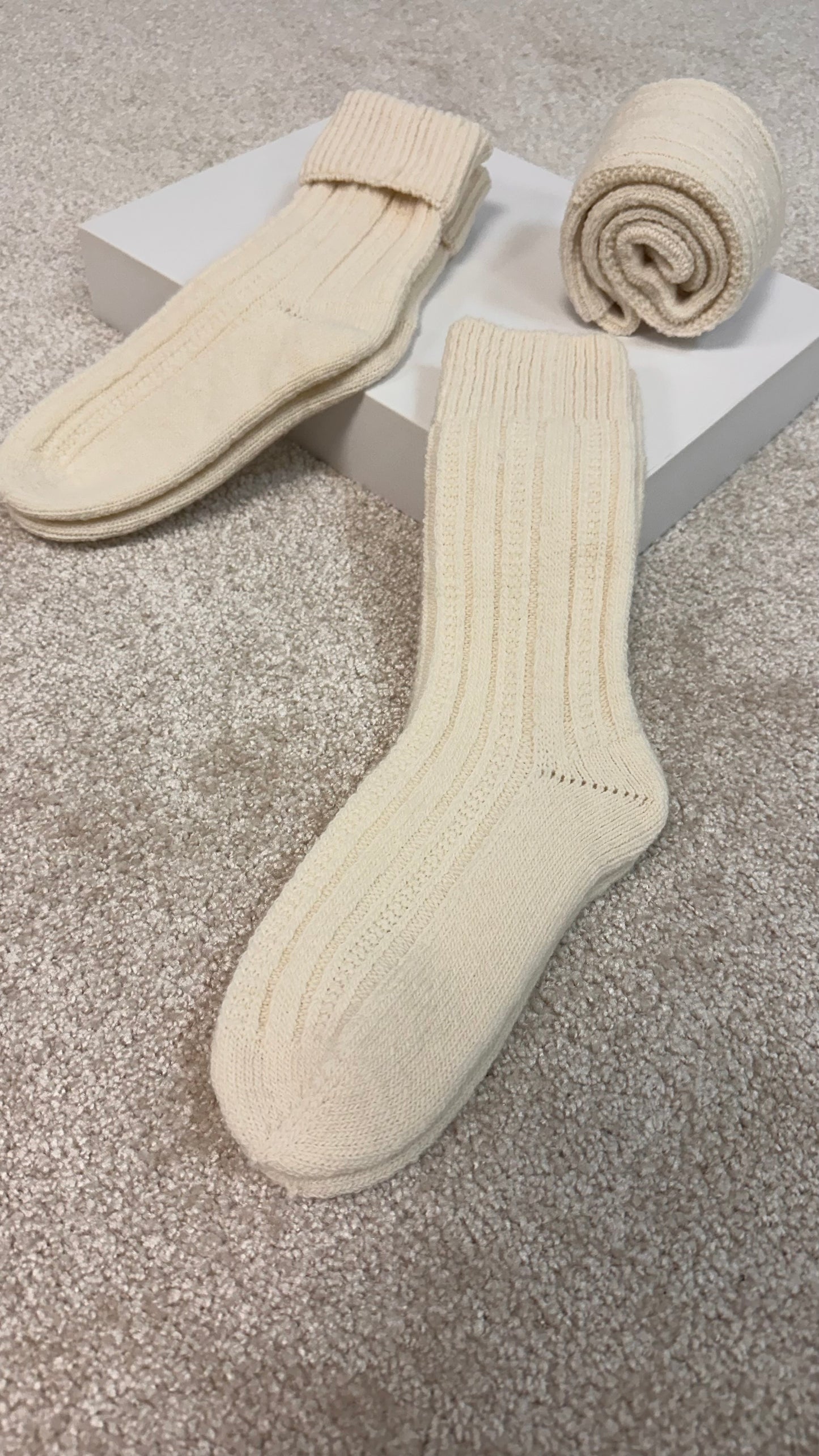 Wool cashmere socks