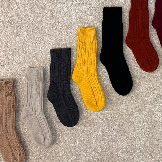 Wool cashmere socks