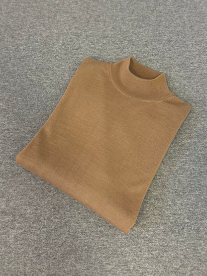 Merino Wool Mock Neck