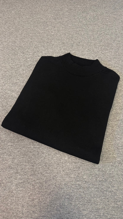 Merino Wool Mock Neck