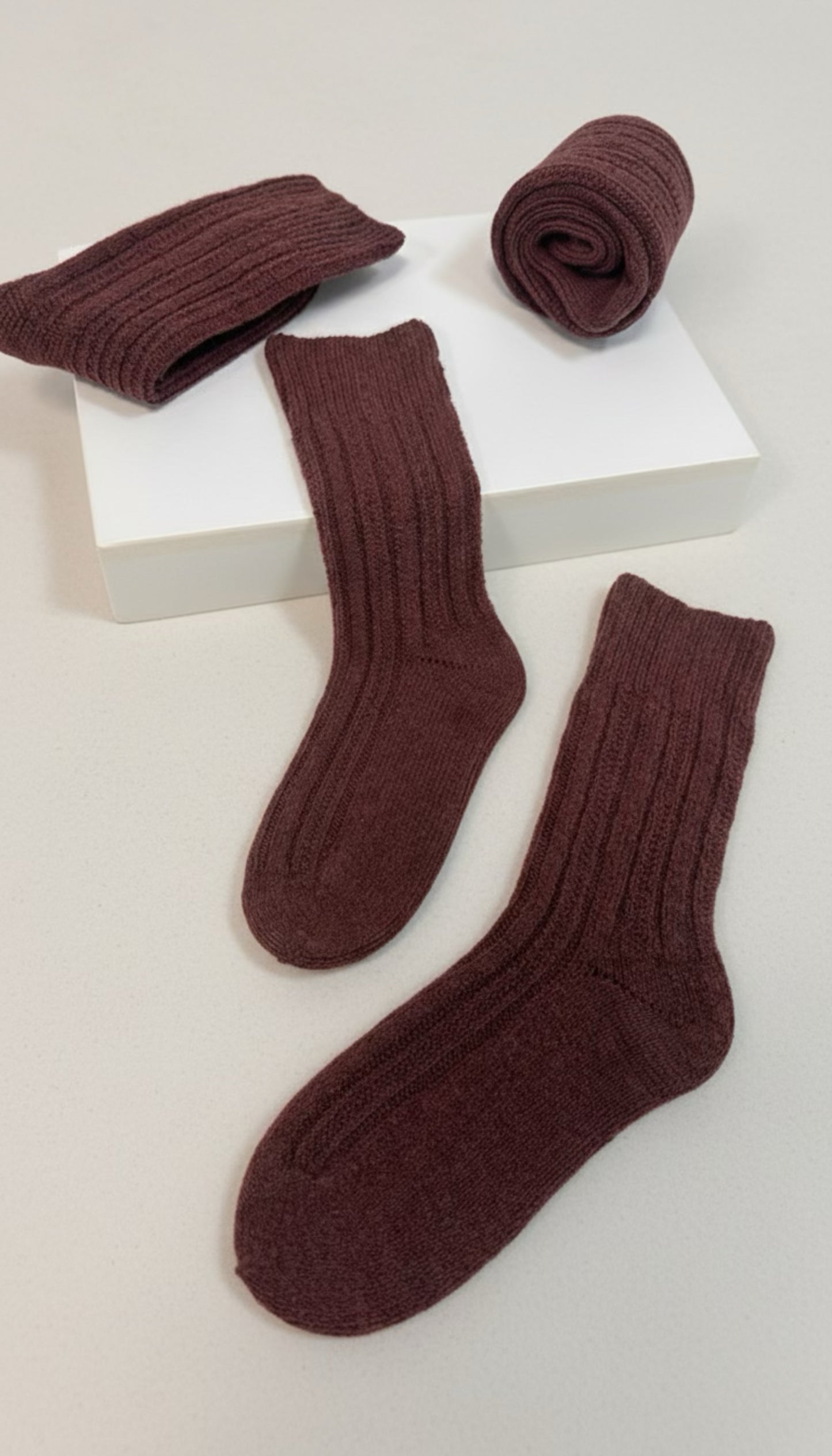 Wool cashmere socks