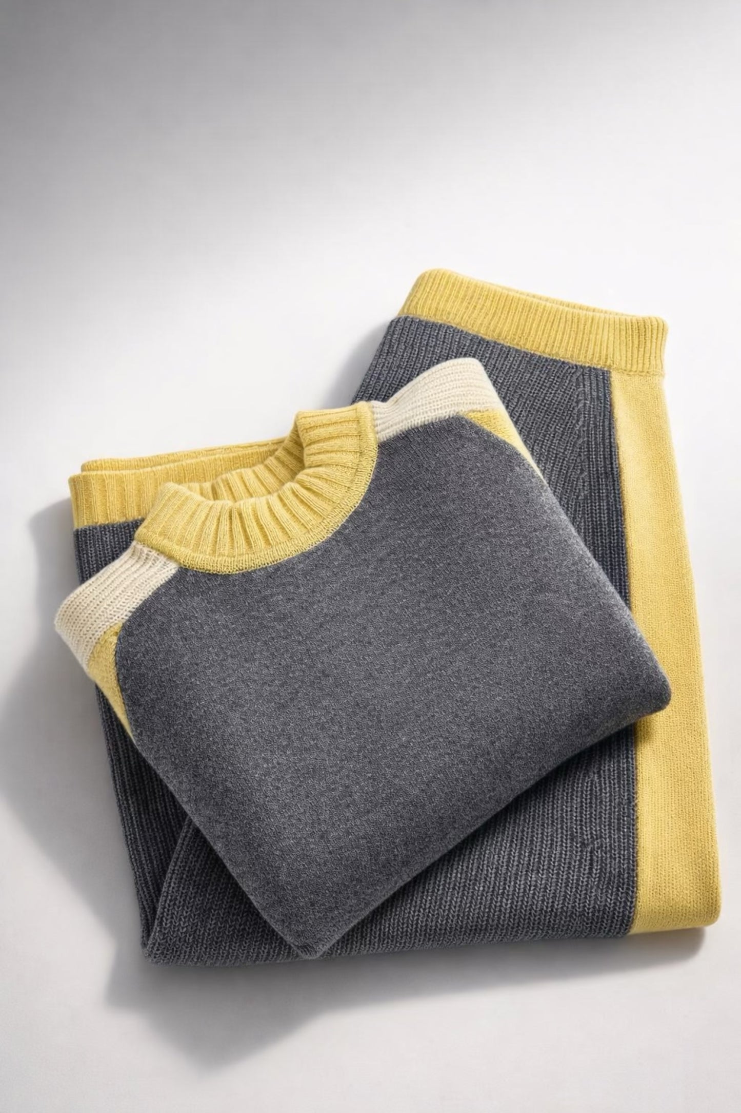 Sweater & Skirt Set “Salma Yellow”