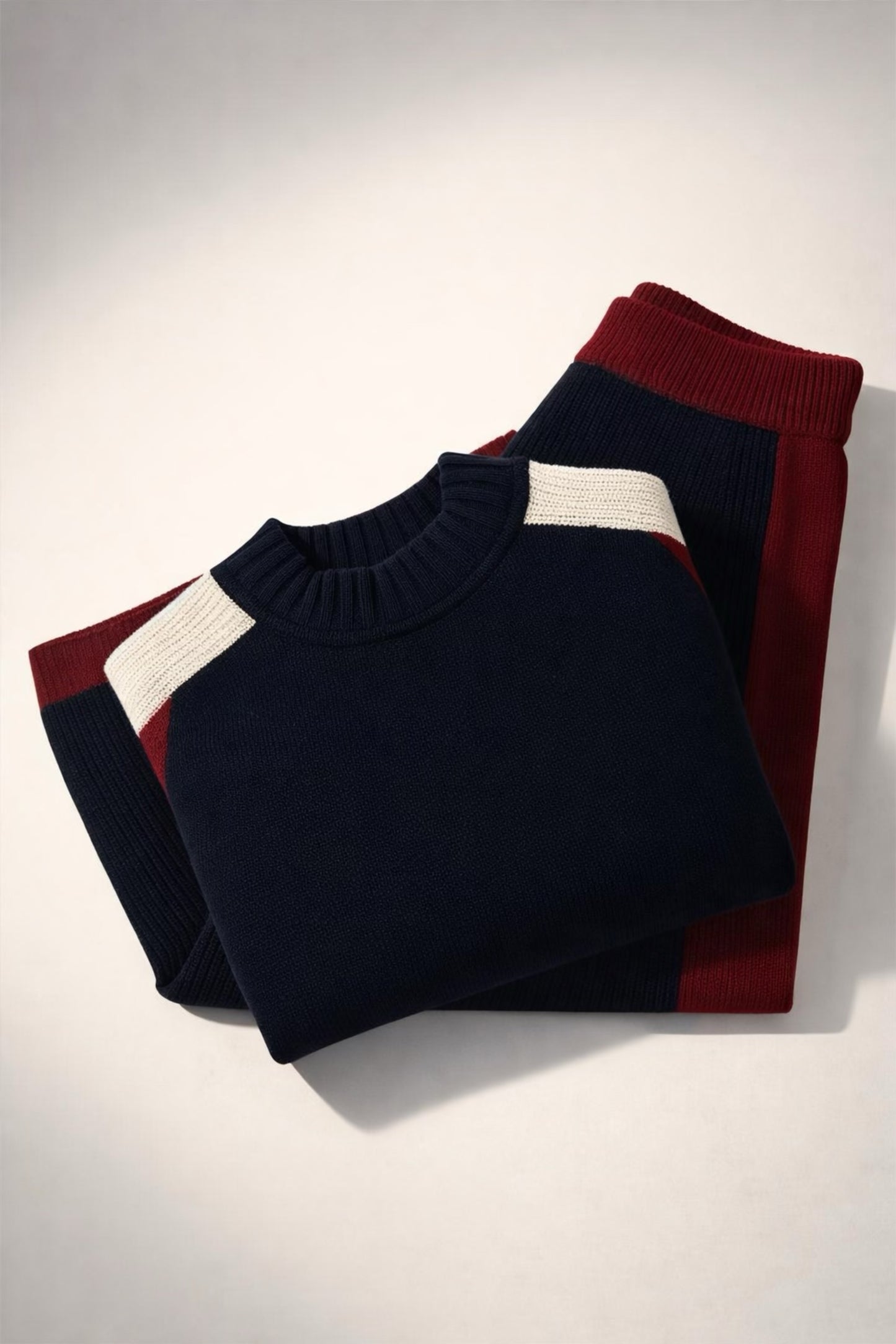 Sweater & Skirt Set “Salma Bordo”