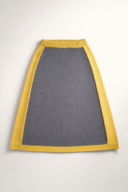 Sweater & Skirt Set “Salma Yellow”