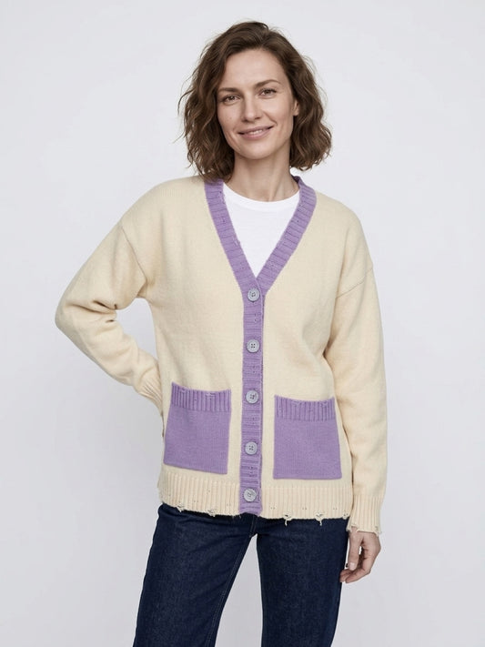 Limited Wool Cashmere Cardigan "Martina"