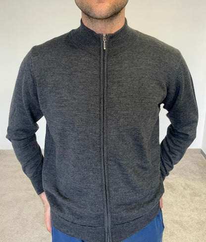 Merino wool Sweater "Maison Z" full zip
