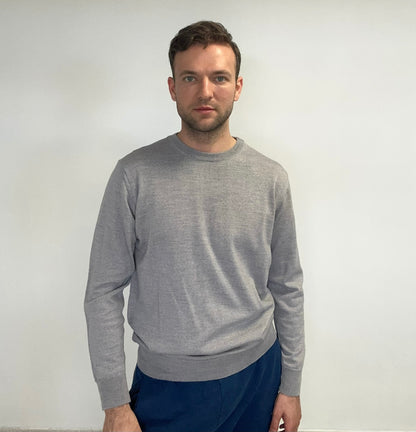 Mens's round neck Merino wool Sweater "Maison O"