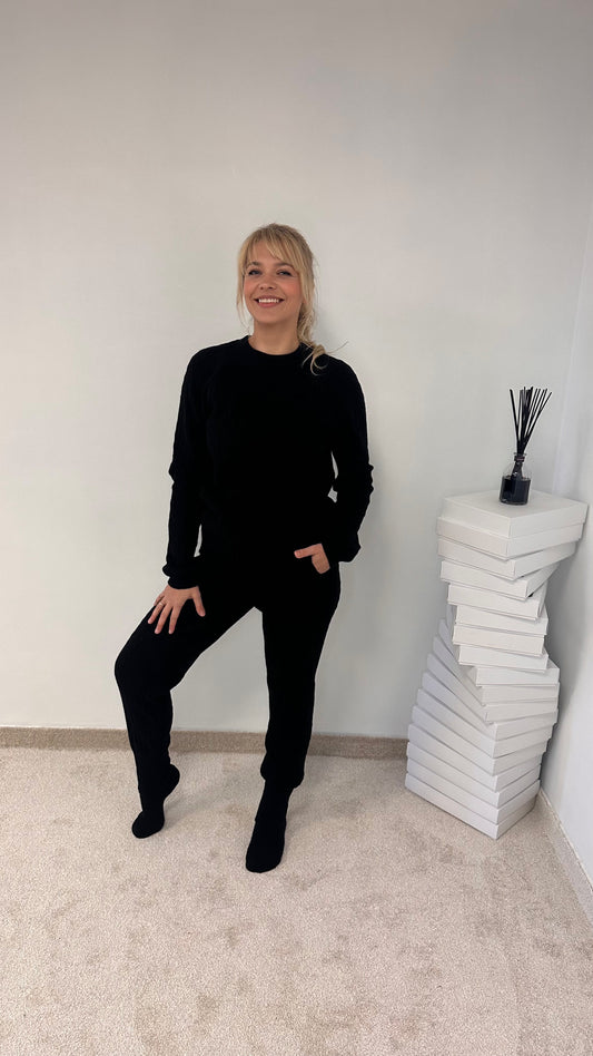 Wool/Cashmere tracksuit "Cable"