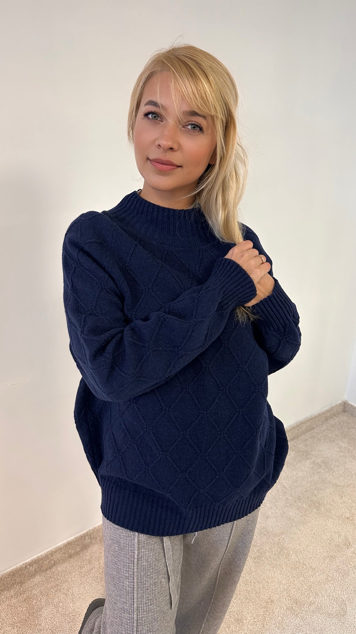 Oversize Diamond Aran "Kelly"