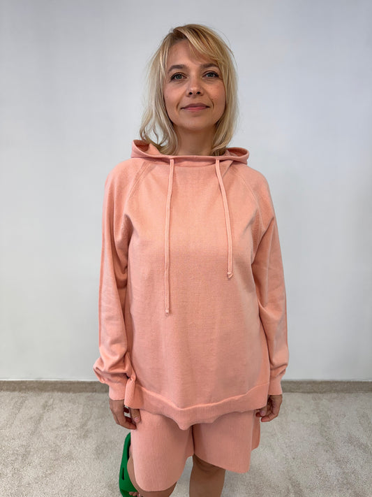 Oversized-Hoodie aus Baumwoll-Reglan „Brigita“