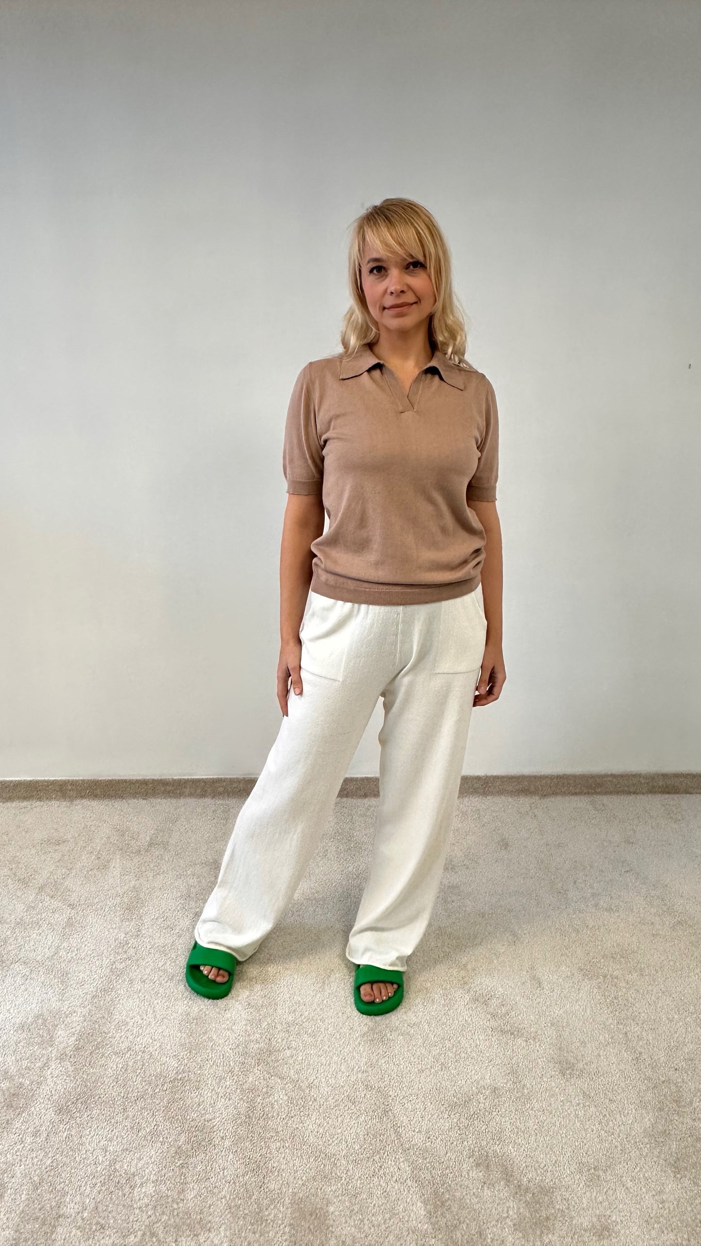 Merino Wool Polo Shirt “Paula”