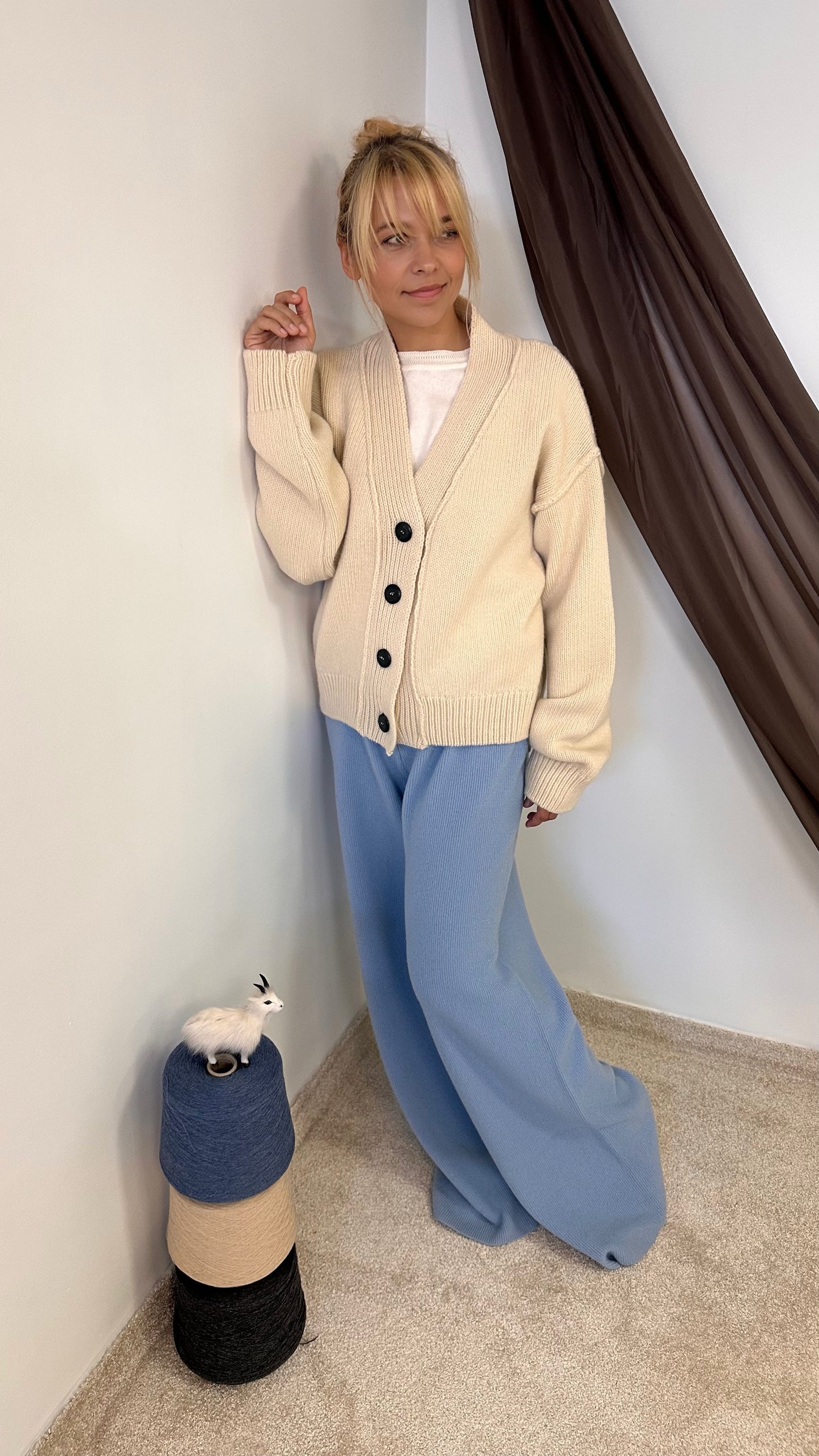 Wool Cashmere Cardigan “Madara”