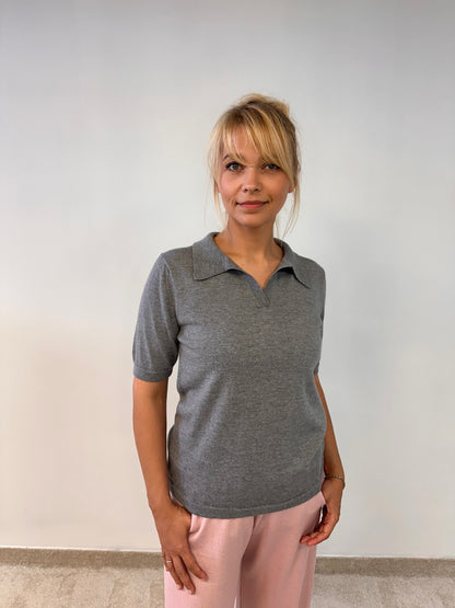 Merino Wool Polo Shirt “Paula”