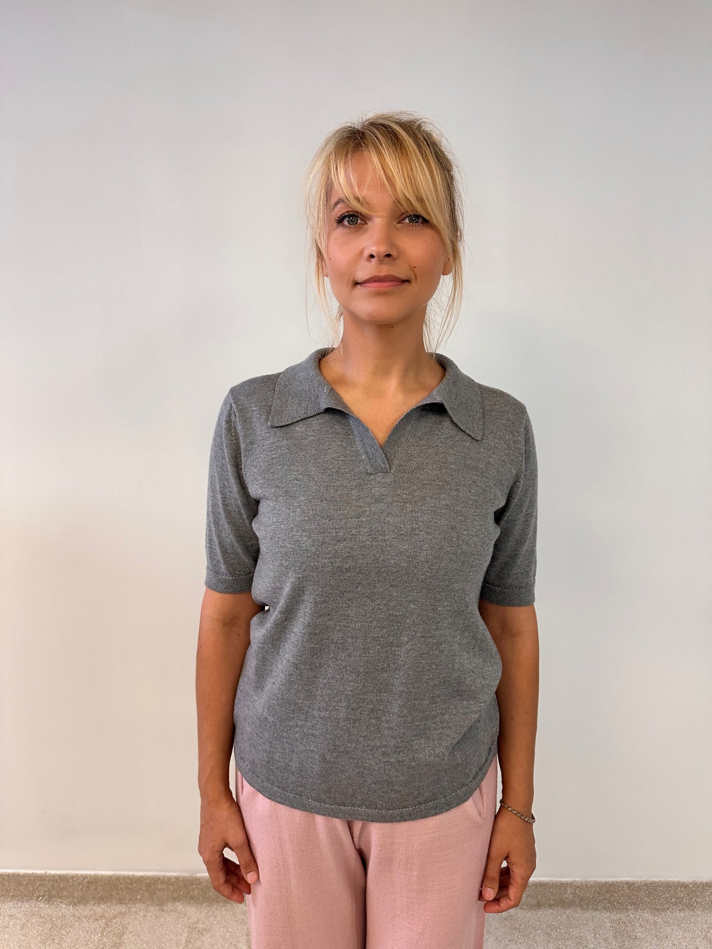 Merino Wool Polo Shirt “Paula”