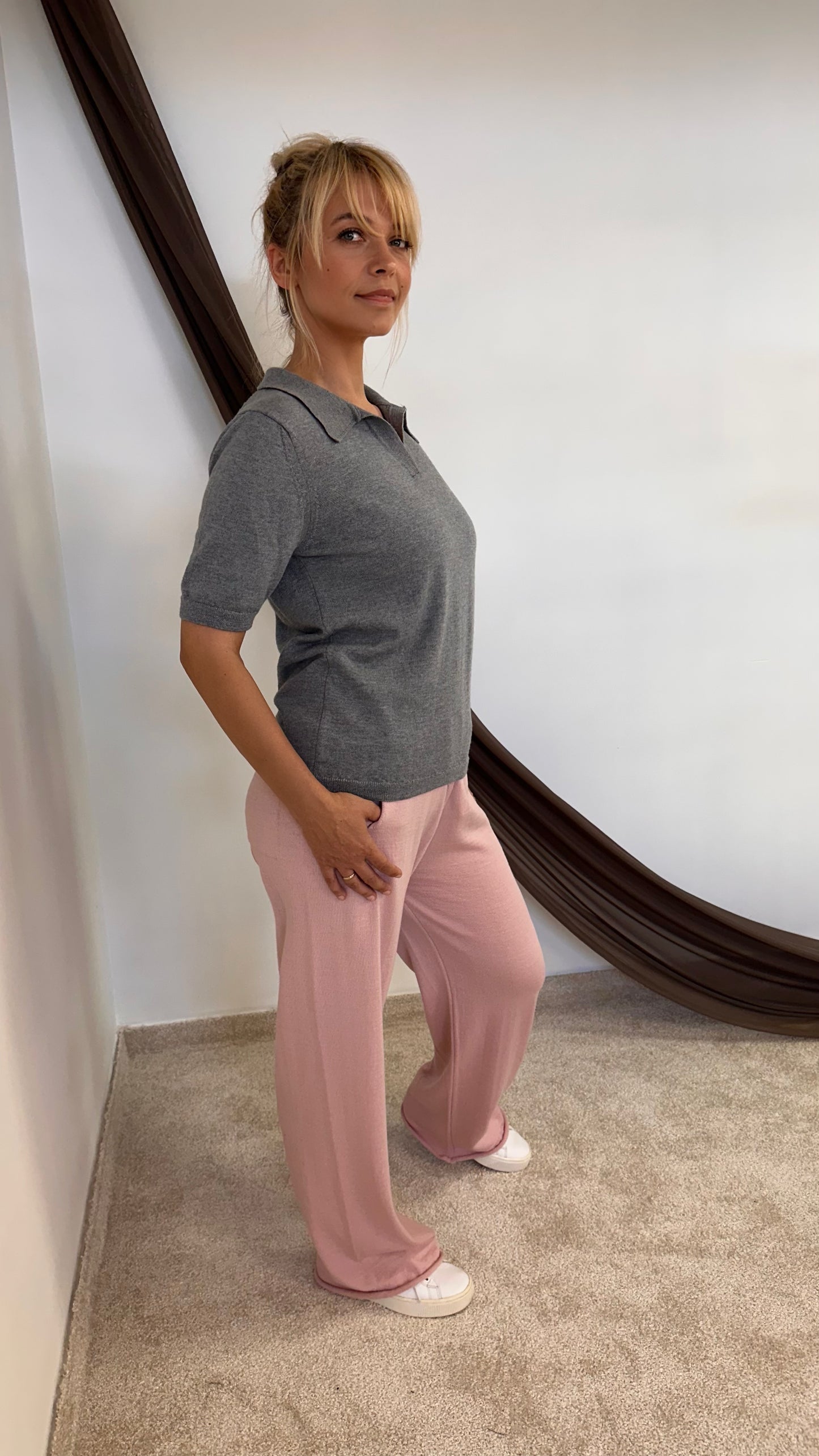 Merino Wool Polo Shirt “Paula”