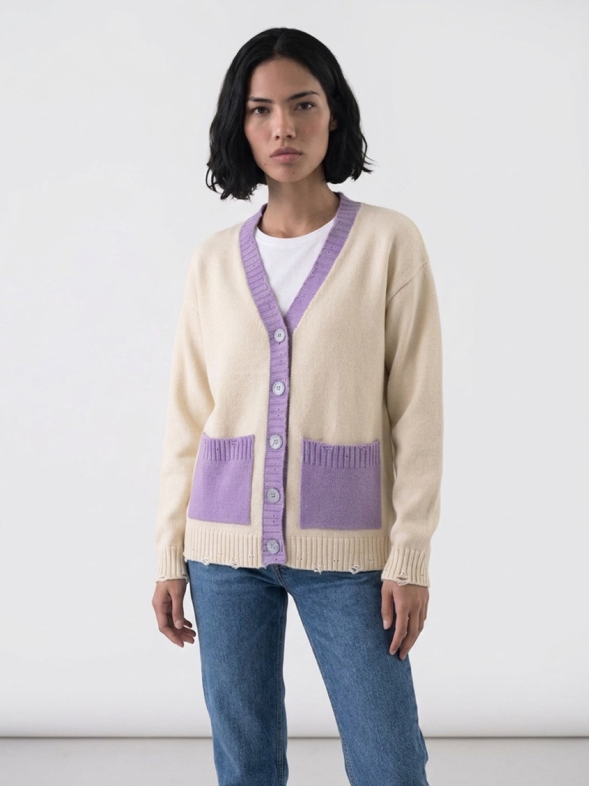 Limited Wool Cashmere Cardigan "Martina"