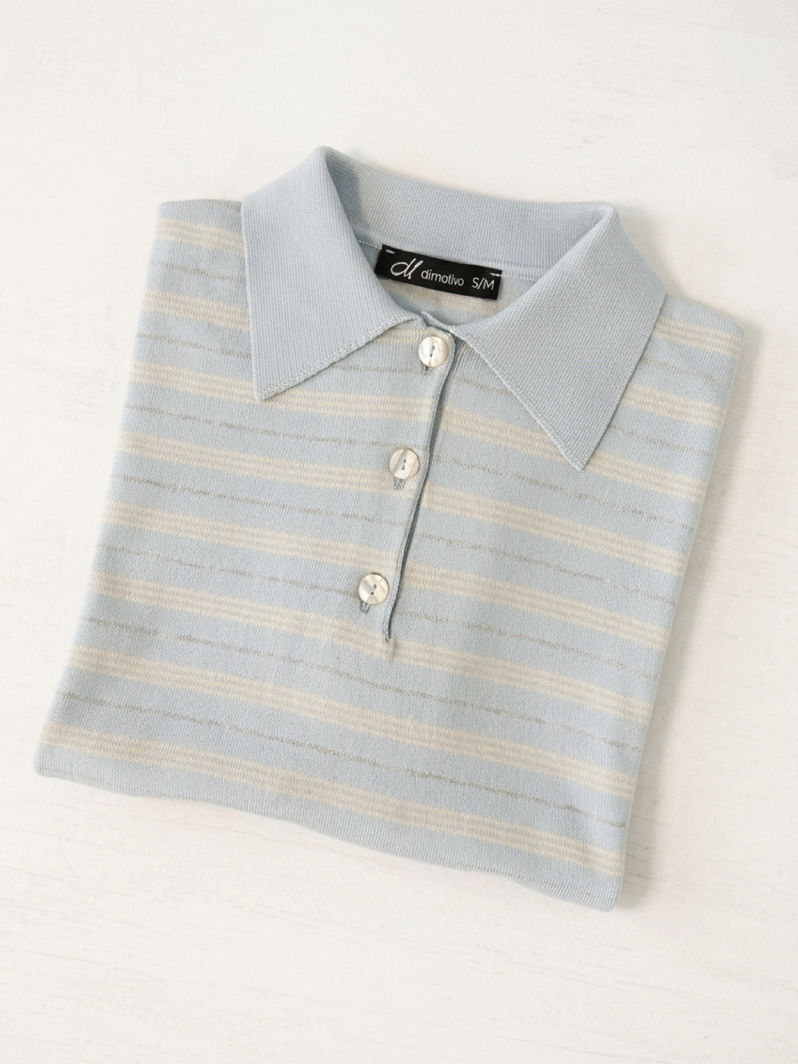 Premium Collection Cotton&Cashmere Polo Shirt "Valeria"