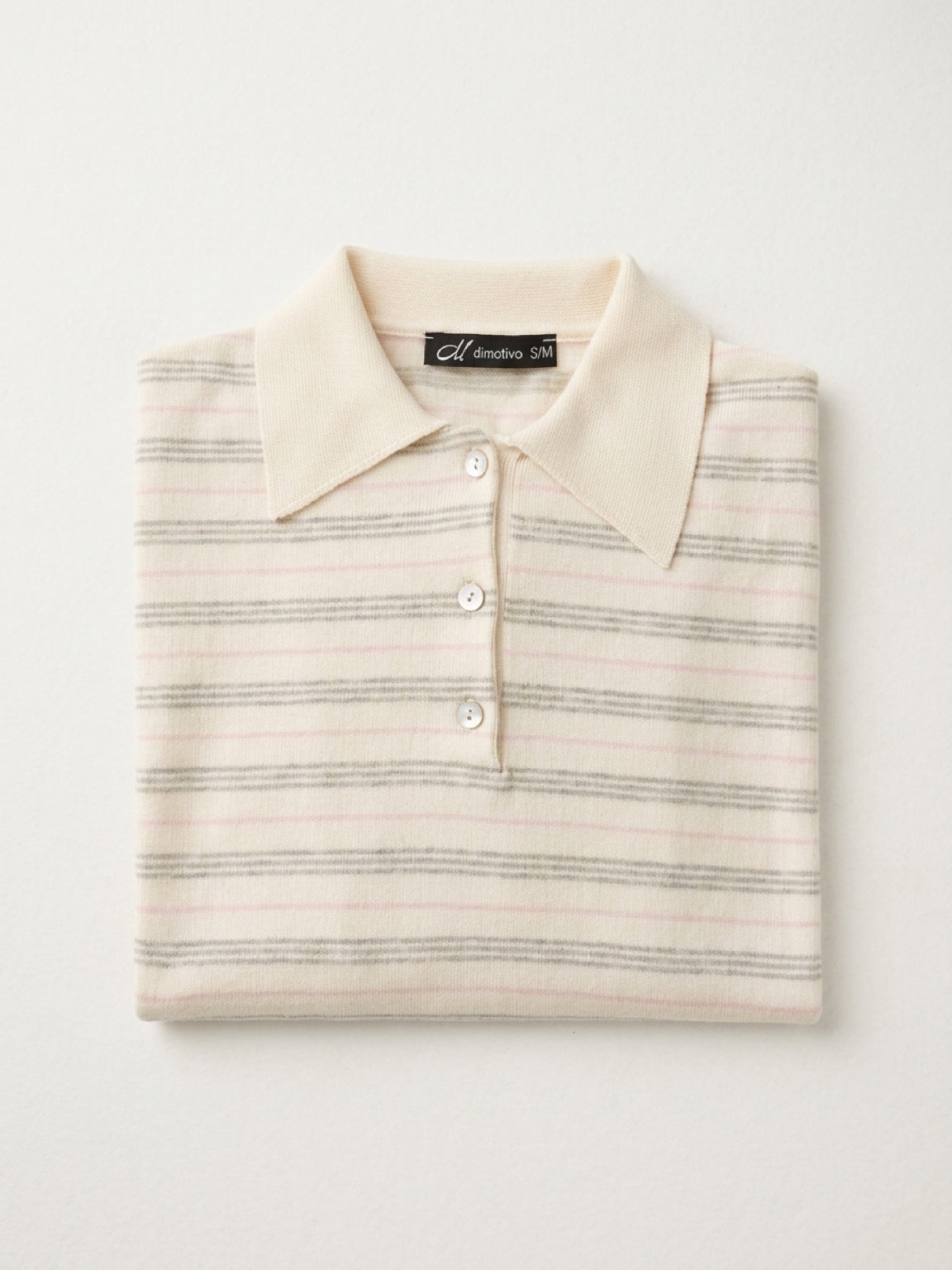 Premium Collection Cotton&Cashmere Polo Shirt "Valeria"