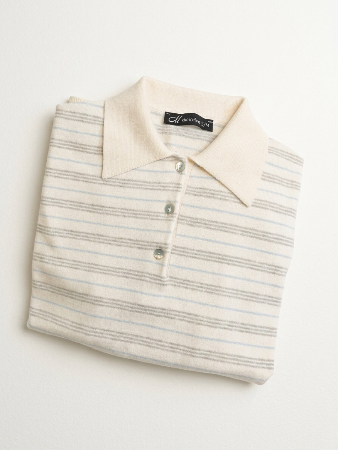 Premium Collection Cotton&Cashmere Polo Shirt "Valeria"