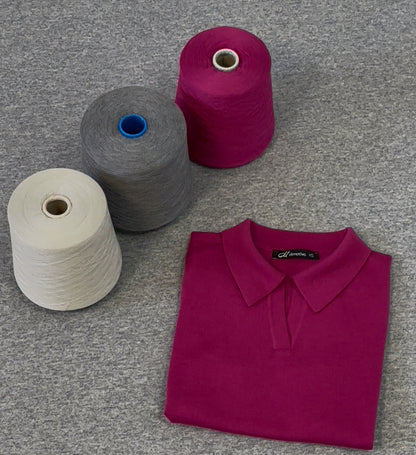 Merino Wool Polo Shirt “Paula”
