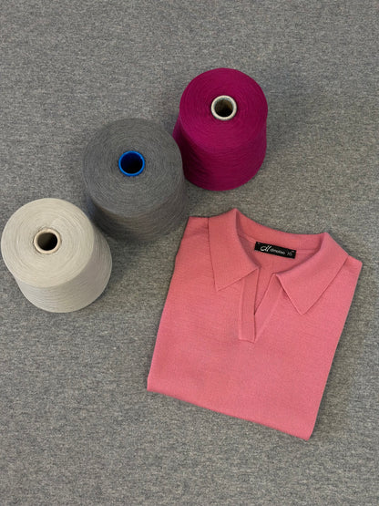 Merino Wool Polo Shirt “Paula”