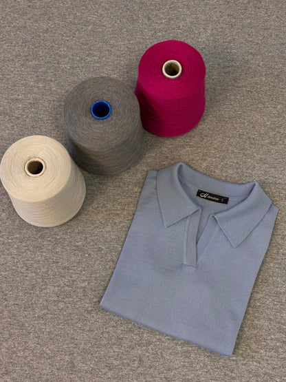 Merino Wool Polo Shirt “Paula”