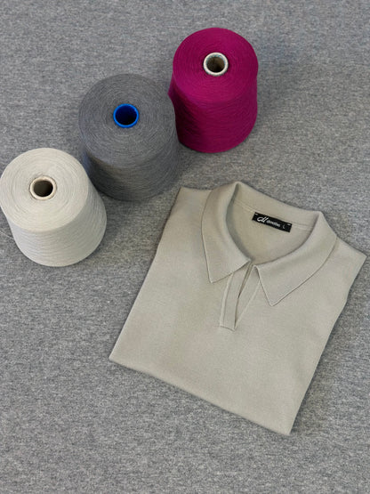 Merino Wool Polo Shirt “Paula”