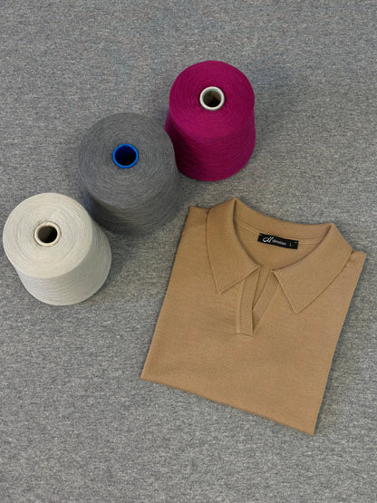 Merino Wool Polo Shirt “Paula”