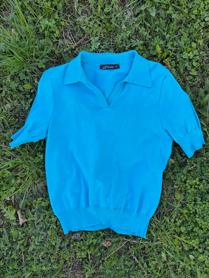 Knitted cotton Polo T-shirt