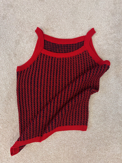 Cable Cotton Tank top "Brianna"