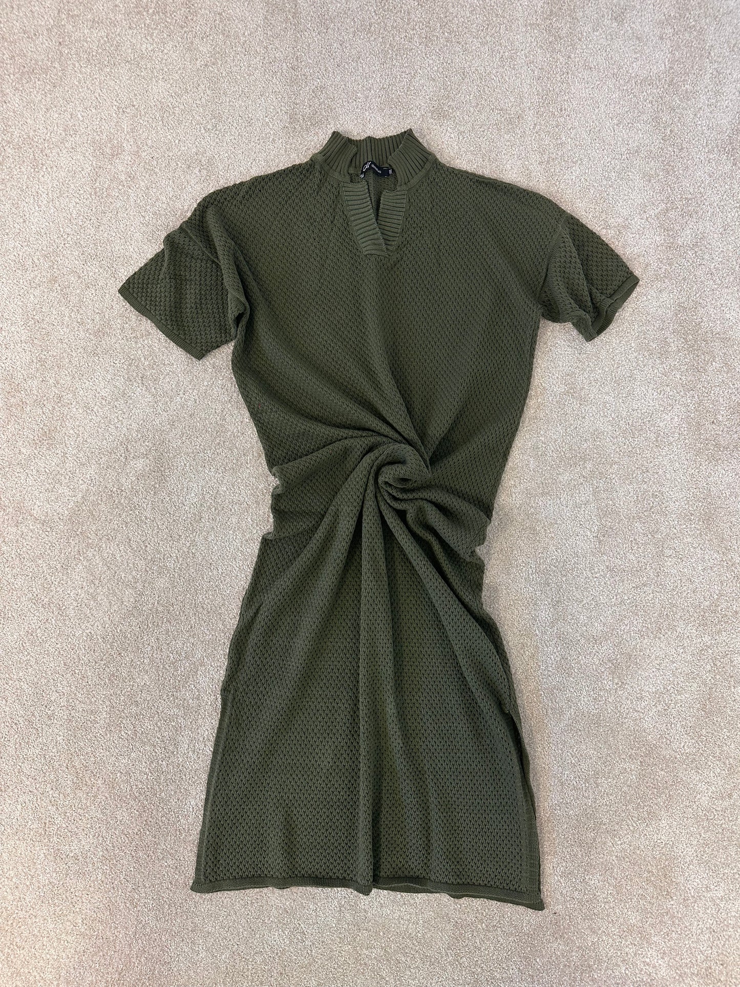 Langes Kleid „Vera“ aus Pointelle-Strick