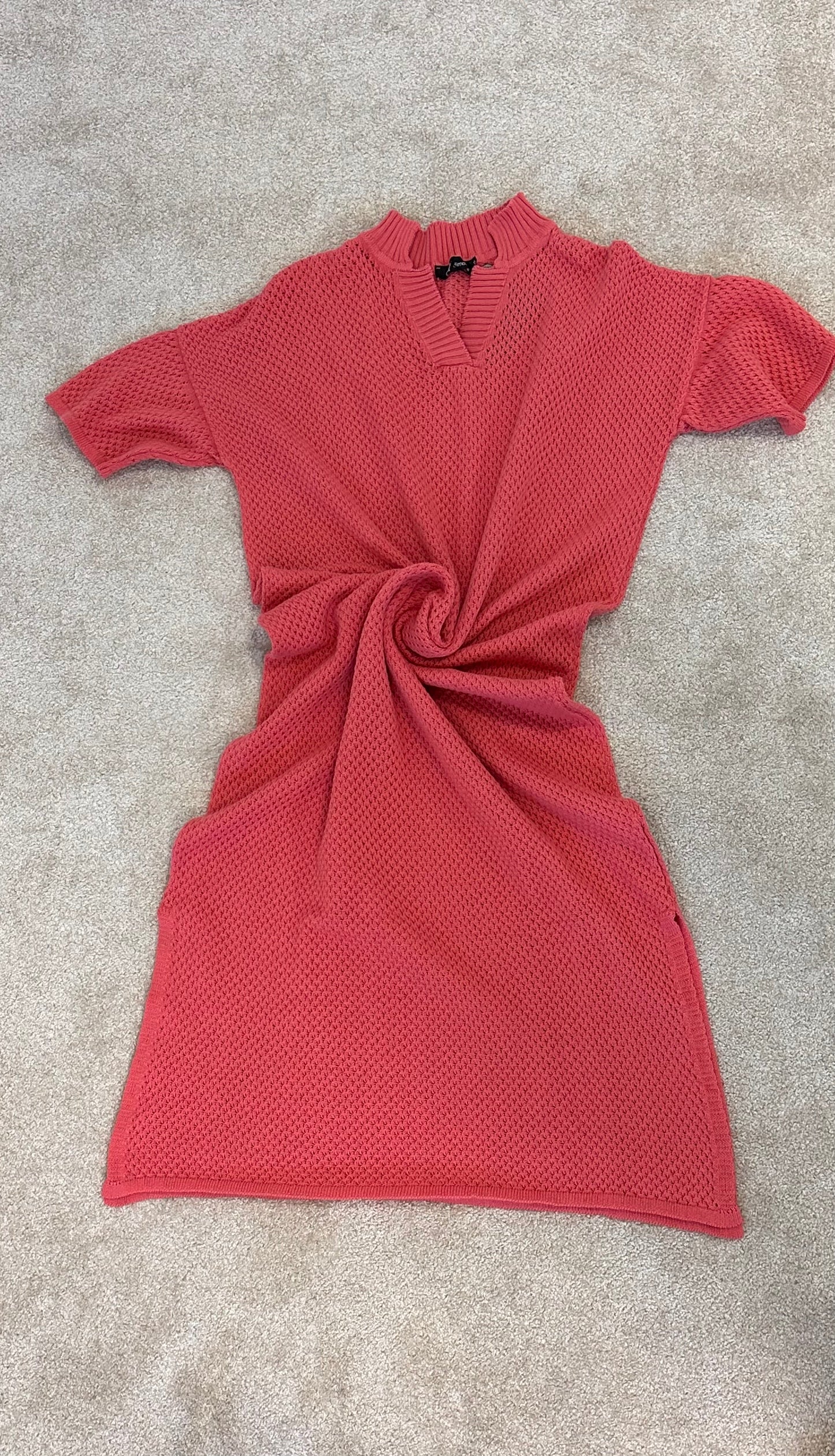 Langes Kleid „Vera“ aus Pointelle-Strick
