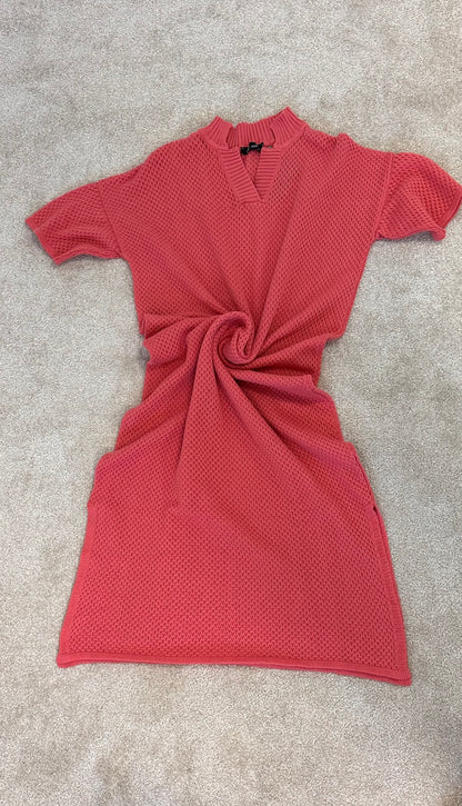 Langes Kleid „Vera“ aus Pointelle-Strick