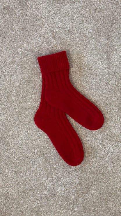 Wool cashmere socks