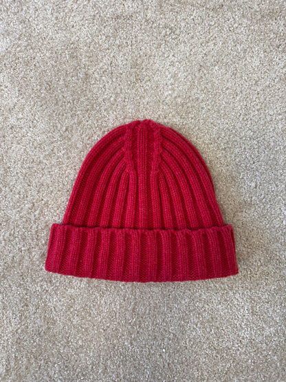 Wool cashmere Beanie hat without holes "Elly"