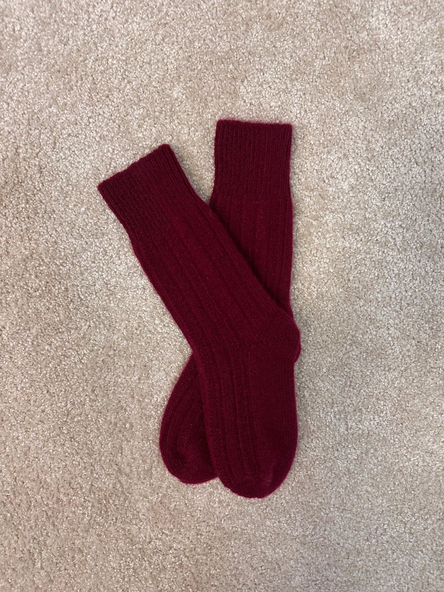 Wool cashmere socks
